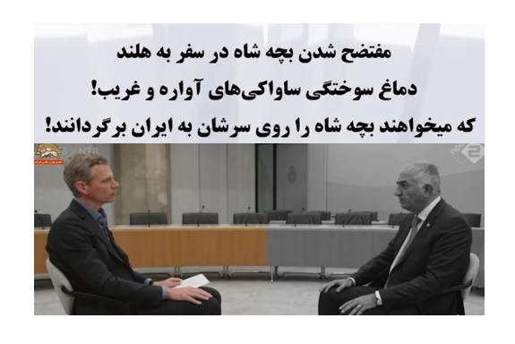 مفتضح شدن بچه شاه در سفر به هلند